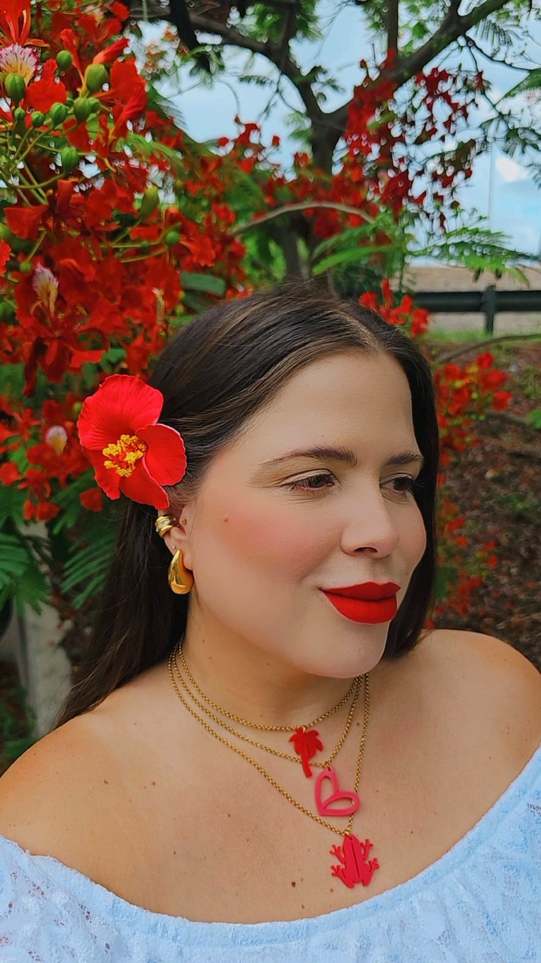 PR RED NECKLACE